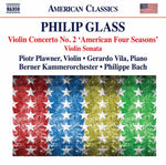 the album cover for Glass / Berner Kammerorchester / Vila - Violin Concerto 2