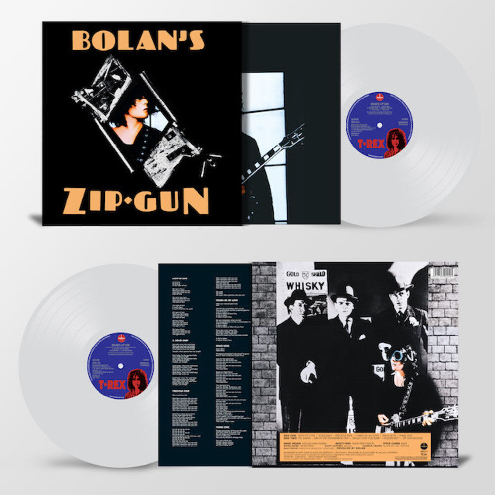 the album cover for Trex - Bolan's Zip Gun [Clear Vinyl]