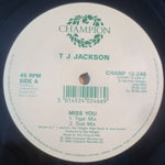 T J Jackson : Miss You (12")