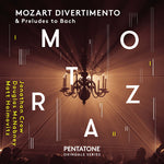 the album cover for Mozart / J Bach S - Mozart Divertimento & Preludes to Bach