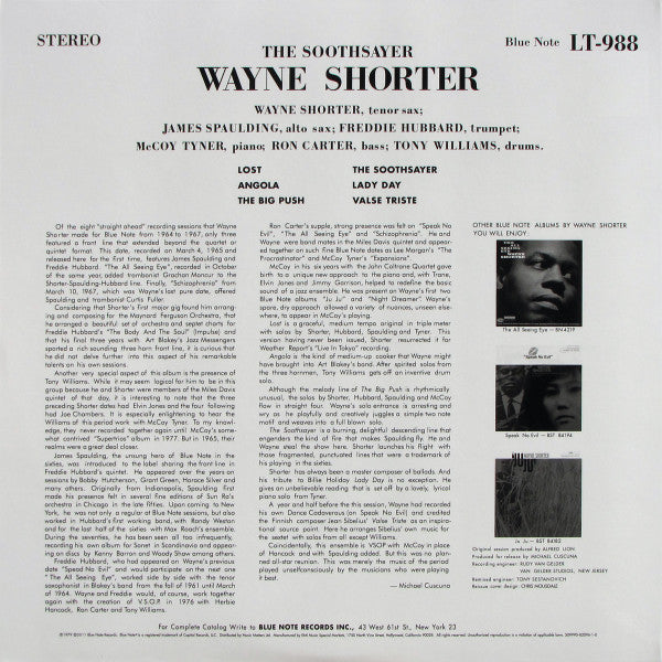 Wayne Shorter : The Soothsayer (2xLP, Album, Ltd, RE, Gat)
