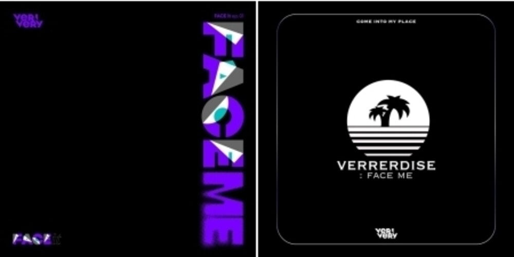the album cover for VERIVERY - Face Me (incl. 92pg Photobook, Lenticular Photocard, Photocard, Poster + Face it Invitation)