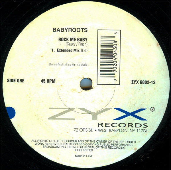 Babyroots : Rock Me Baby (12")