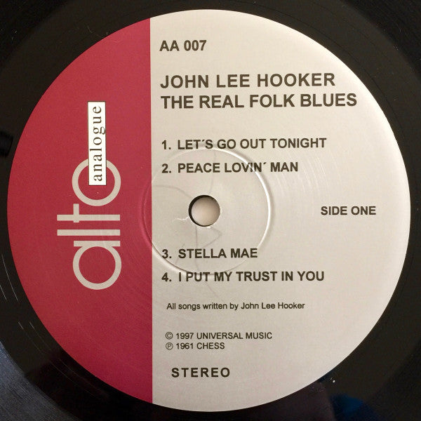 John Lee Hooker : The Real Folk Blues (LP, Album, RE, RM, 180)
