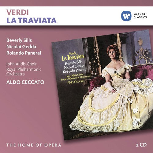 the album cover for Aldo Ceccato / Sills,Beverly / Gedda,Nicolai - Verdi: La Traviata