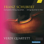 the album cover for Schubert / Verdi - Complete String Quartets