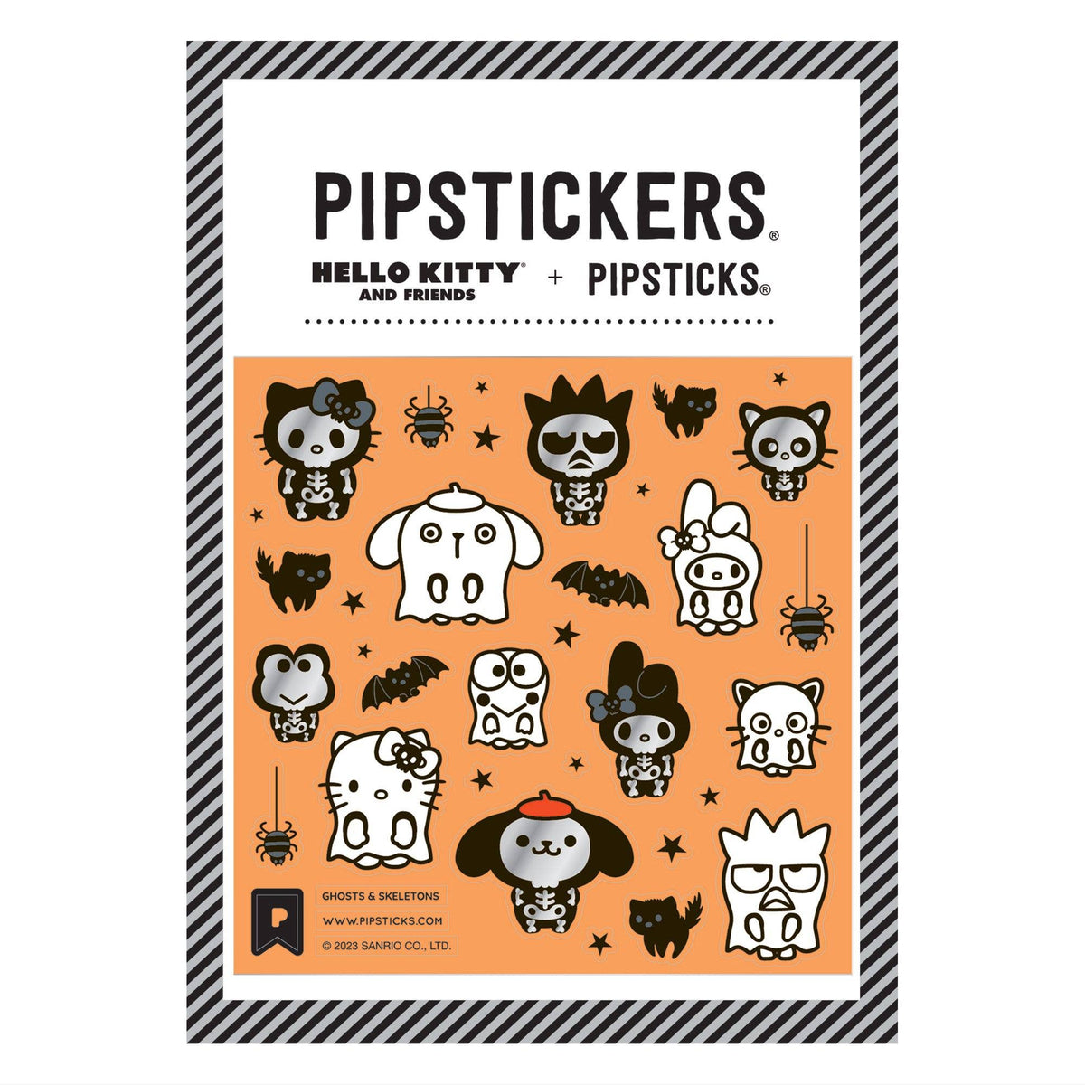 Hello Kitty And Friends Ghosts & Skeletons Sticker Set