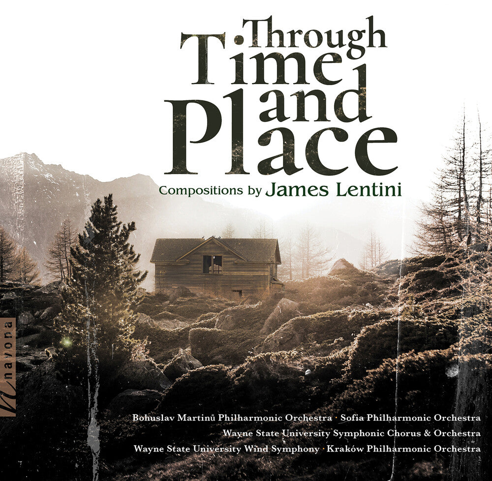 the album cover for Lentini - Through Time & Place