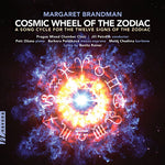 the album cover for Brandman - Cosmic Wheel of the Zodiac