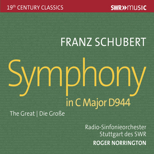 the album cover for Schubert - Symphony in C Major D944