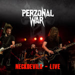 the album cover for Perzonal War - Neckdevils - Live