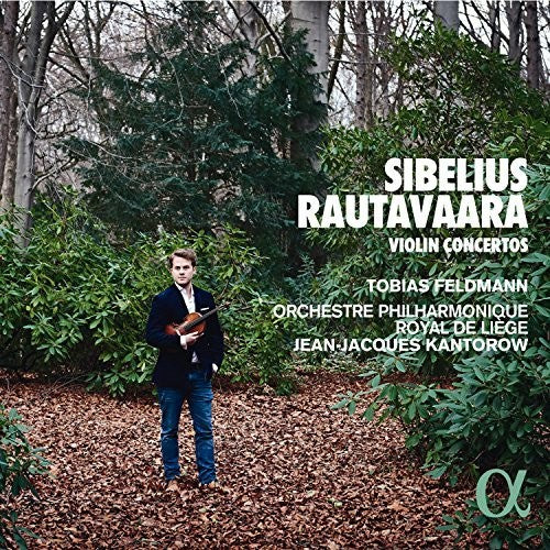 the album cover for Sibelius / Feldmann / Kantorow - Violin Concertos
