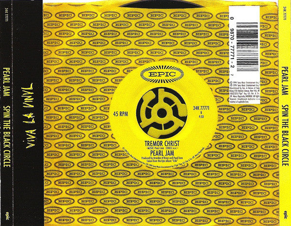Pearl Jam : Spin The Black Circle (CD, Single)