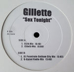 Gillette : Sex Tonight (12", W/Lbl)