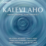 the album cover for Aho / Maenpaa / Philharmonic Orch - Timpani & Piano Concerto 1