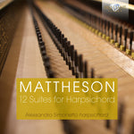 the album cover for Alessandro Simonetto - 12 Suites for Harpsichord