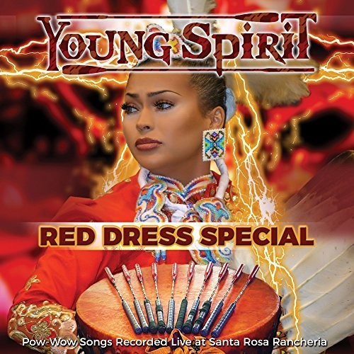 the album cover for Young Spirit - Red Dress Special - Pow-wow Songs