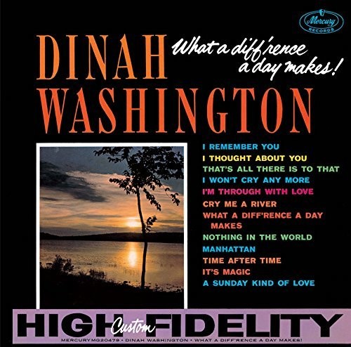the album cover for Dinah Washington - What A Diff Rence A Day Makes (Shm) (Jpn)