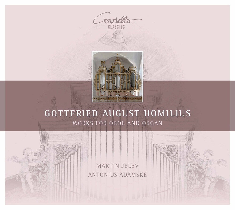 the album cover for Homilius / Jelev / Adamske - Works for Oboe & Organ