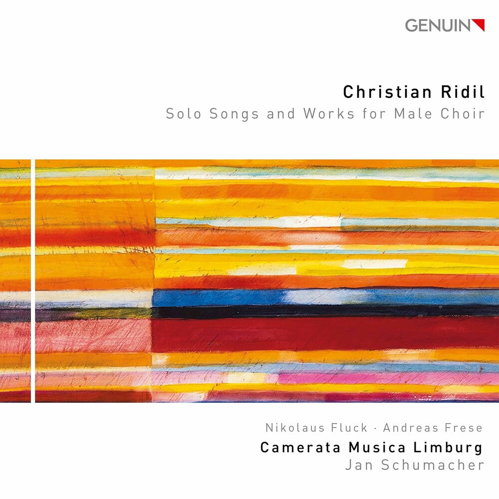 the album cover for Ridil / Fluck - Solo Songs & Works Male Choir