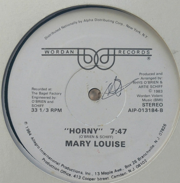 Fred Savage / Mary Louise : I Want You To Love Me / Horny (12")