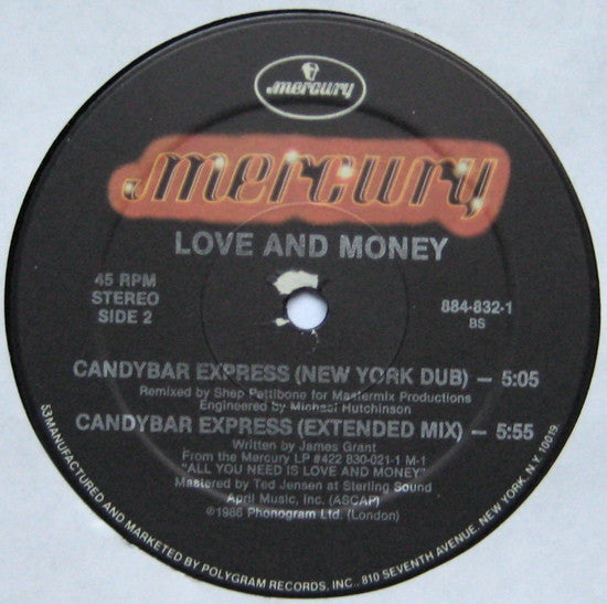 Love And Money : Candybar Express (12")