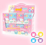 Sanrio Mood Lighting Characters Figure Key RIng Zipper Charm
