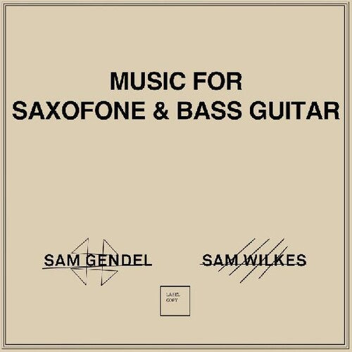 Music For Saxofone & Bass Guitar (Vinyl)