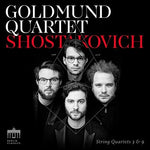 the album cover for Shostakovich / Goldmund Quartet - String Quartets 3 & 9