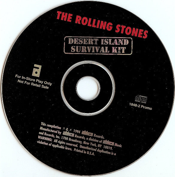 The Rolling Stones : Desert Island Survival Kit (CD, Comp, Promo)