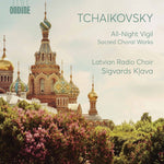 the album cover for Tchaikovsky / Latvian Radio Choir / Klava - All-Night Vigil