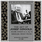 the album cover for Josef Gingold - Art of Josef Gingold