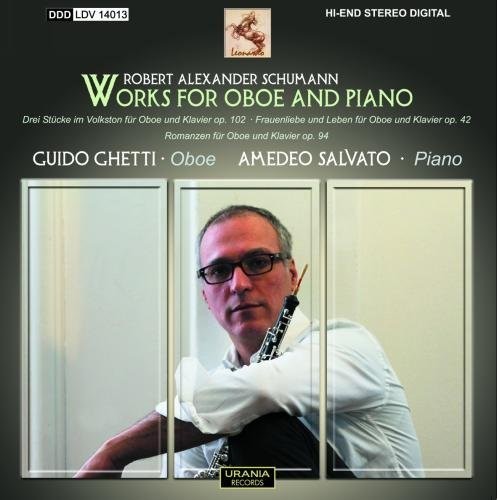 the album cover for Ghetti / Salvato - Works For Oboe & Piano