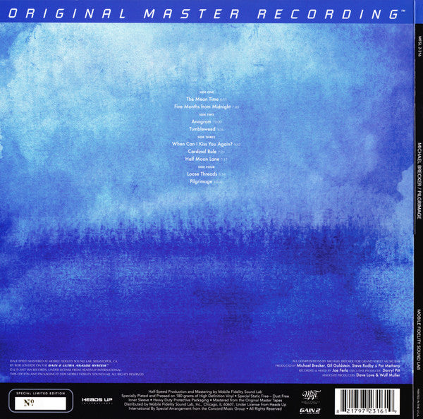 Michael Brecker : Pilgrimage (2xLP, Album, Ltd, Num, 180)