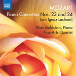 the album cover for Mozart - Piano Concertos 23 & 24
