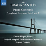 the album cover for Santos - Piano Concerto / Symphonic Overtures 1 & 2