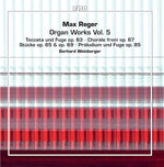 the album cover for Reger / Weinberger - Organ Works 5