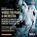 the album cover for Braunfels - Works for Piano & Orchestra