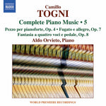 the album cover for Togni / Orvieto - Complete Piano Music 5