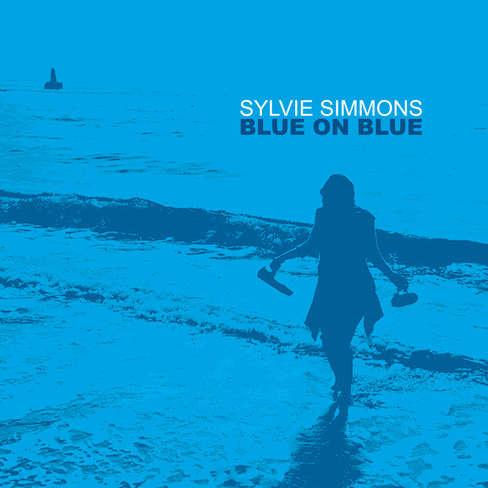 the album cover for Sylvie Simmons - Blue On Blue