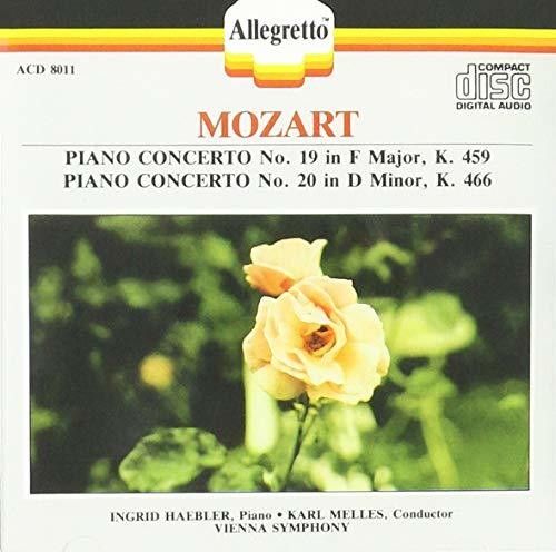 the album cover for Melles / Haebler / Vienna Symphony Orchestra - Piano Concertos 19 & 20