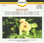 the album cover for Melles / Haebler / Vienna Symphony Orchestra - Piano Concertos 19 & 20