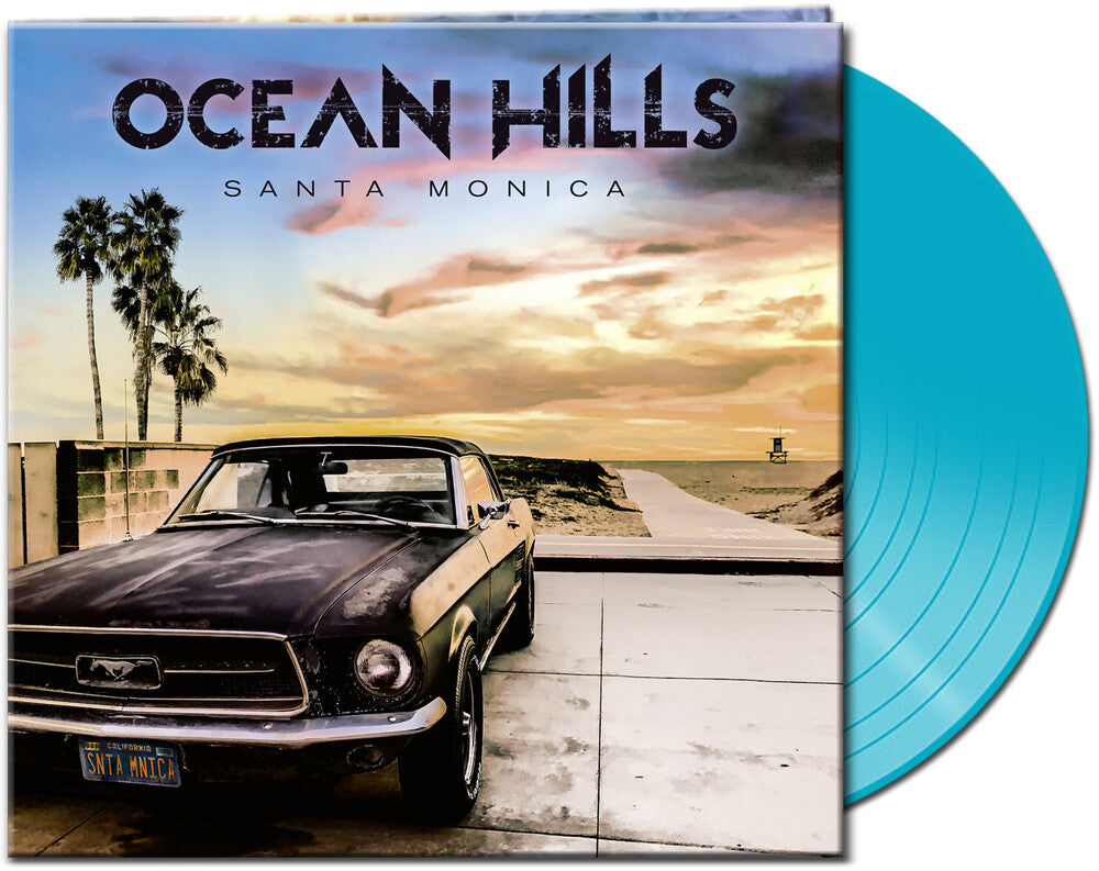 the album cover for Ocean Hills - Santa Monica (Clear Light Blue Vinyl) (Blue) [Limited Edition]