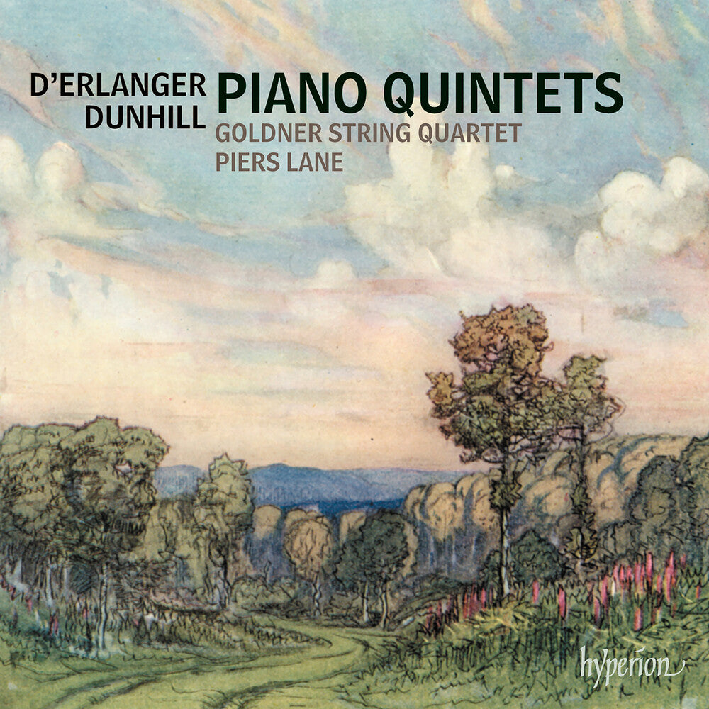 the album cover for Piers Lane / Goldner String Quartet - Dunhill & Erlanger: Piano Quintets