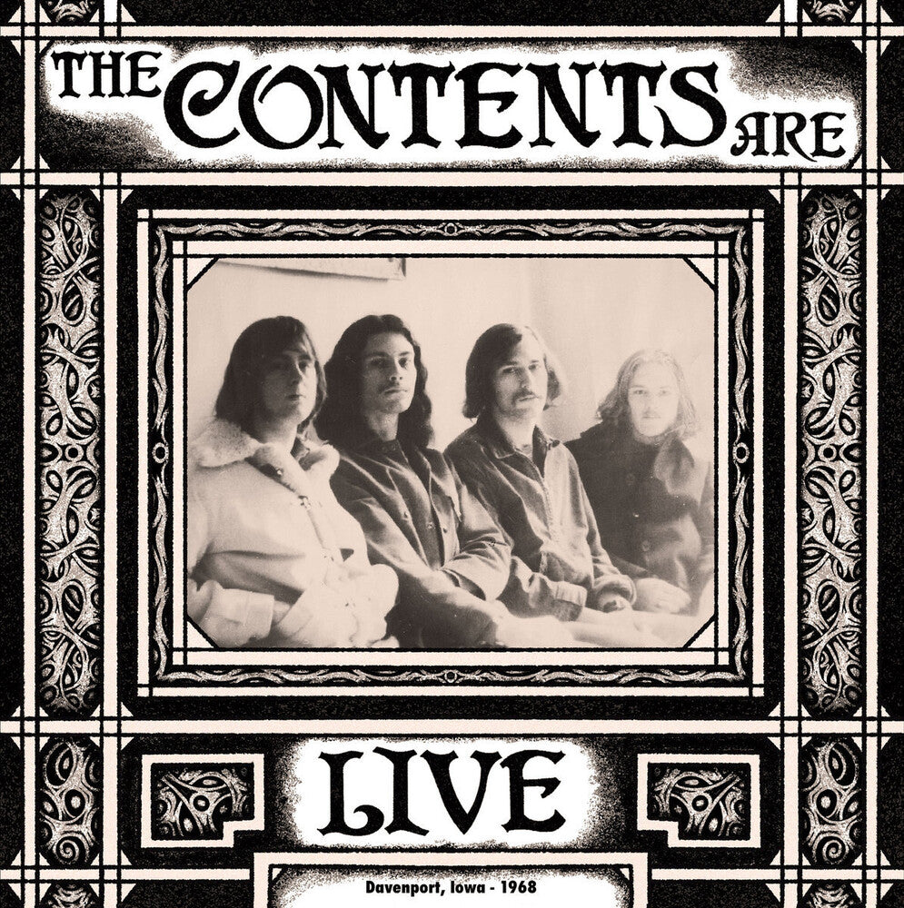 the album cover for Contents Are - Live Davenport Iowa 1968