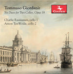 the album cover for Giordani / Rasmussen / Tenwolde - Six Duos for Two Cellos 18