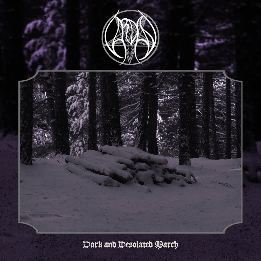 the album cover for Vardan - Dark And Desolated March