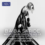the album cover for Mozart / Skride / Aadland - Violin Concertos 1-5