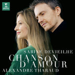 the album cover for Sabine Devieilhe / Tharaud,Alexandre - Chanson D'amour: Faure Debussy Roussel Ravel [Digipak]