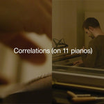the album cover for Carlos Cipa - Correlations (On 11 Pianos) [Digipak]